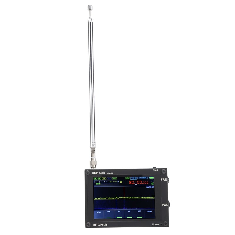 Wireless Receiver Black UltraThin DSP SDR HAM Receiving Radio Equipment