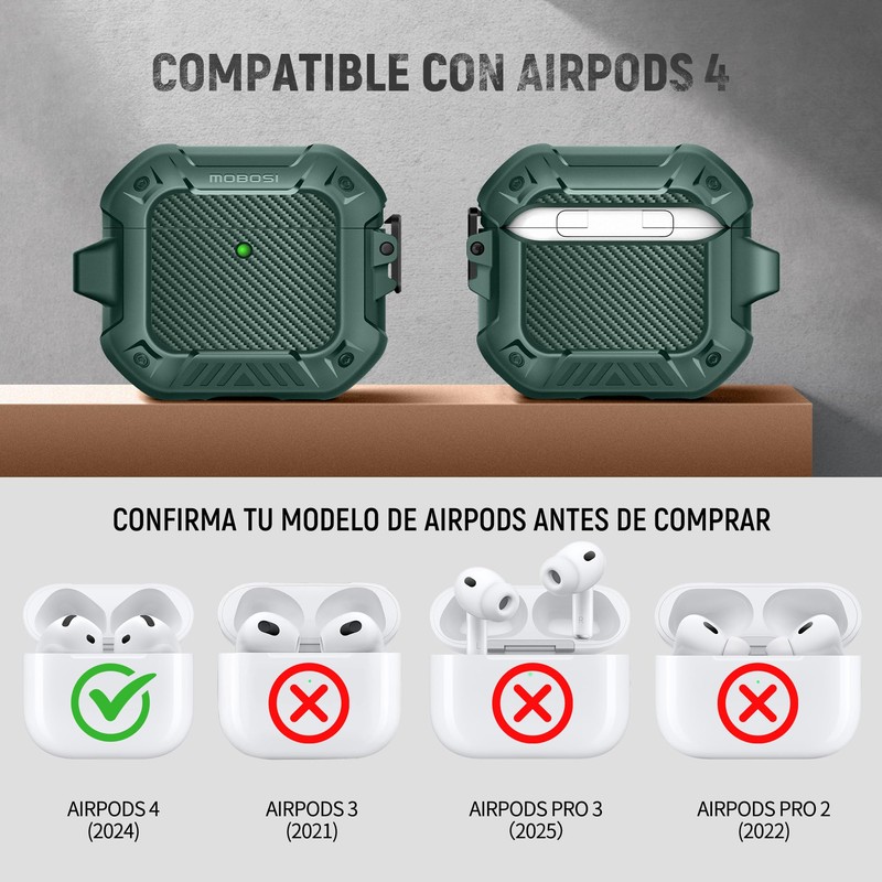 MOBOSI for AirPods 4 Case, Compatible with AirPod 4th Generation