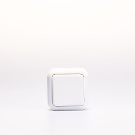 MC POWER Toggle Switch Surface-Mounted Switch | Finery | Light Switch, Rocker Switch Off Switch AP 250 V / 10 A Toggle Switch with Surface Rocker for Indoor Use, White