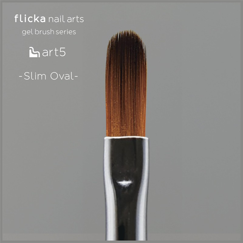flicka nail arts "art5" gel slim oval