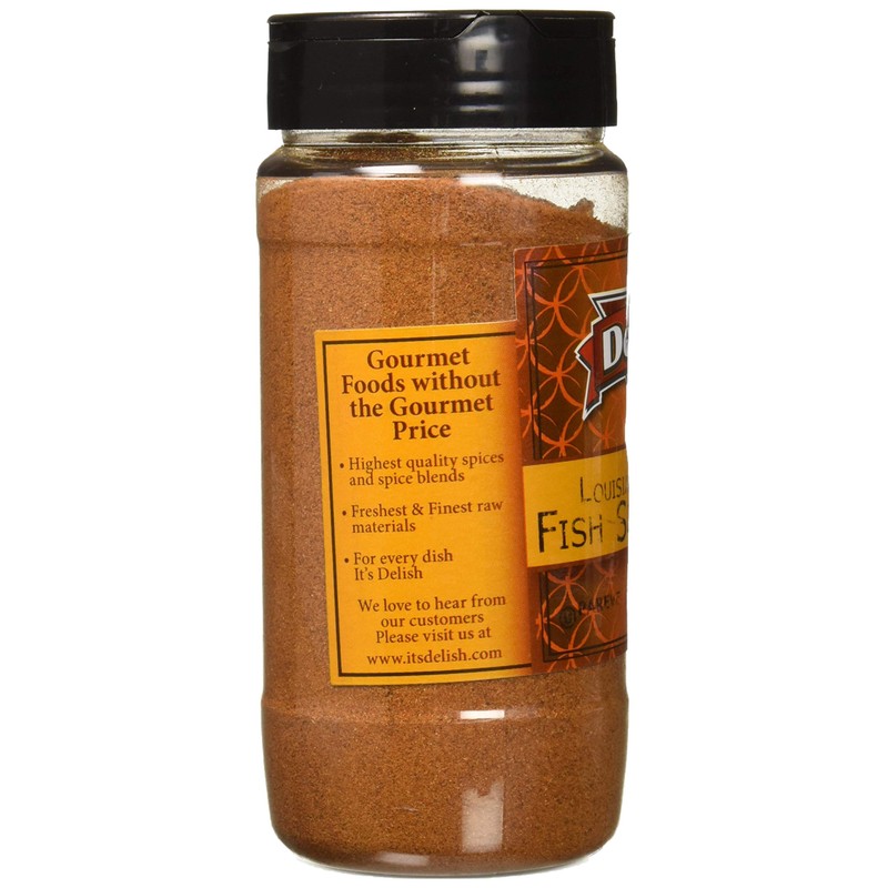 Louisiana Fish Seasoning by Its Delish, 9 oz Medium Jar