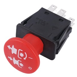 8 Terminals 10 AMP Clutch PTO Switch 4174684 500016 430-528 for Dixie Chopper Delta Hustler Lawn Mowers Compatible for Classic RZT Pro Series SZT Pro Series Zee 2 RZT Mower Delta Series 6204 Red