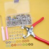 100 Sets Metal Snap Buttons with Fastener Pliers Press Tool