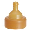 Hevea Natural Rubber Wide Neck Feeding Bottle Nipple, Medium Flow