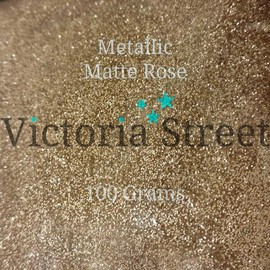 Victoria Street Glitter - Metallic Matte Rose - Fine 0.008" / 0.2mm Gold Sand[100 Grams]