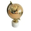 Globe NWT Glass Globe On Marble Alabaster Stand Mirrored Gold