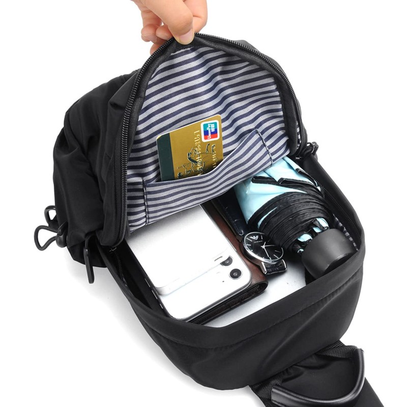 Banelu Crossbody Sling Backpack Bag, Small Chest Bag Daypack Fanny