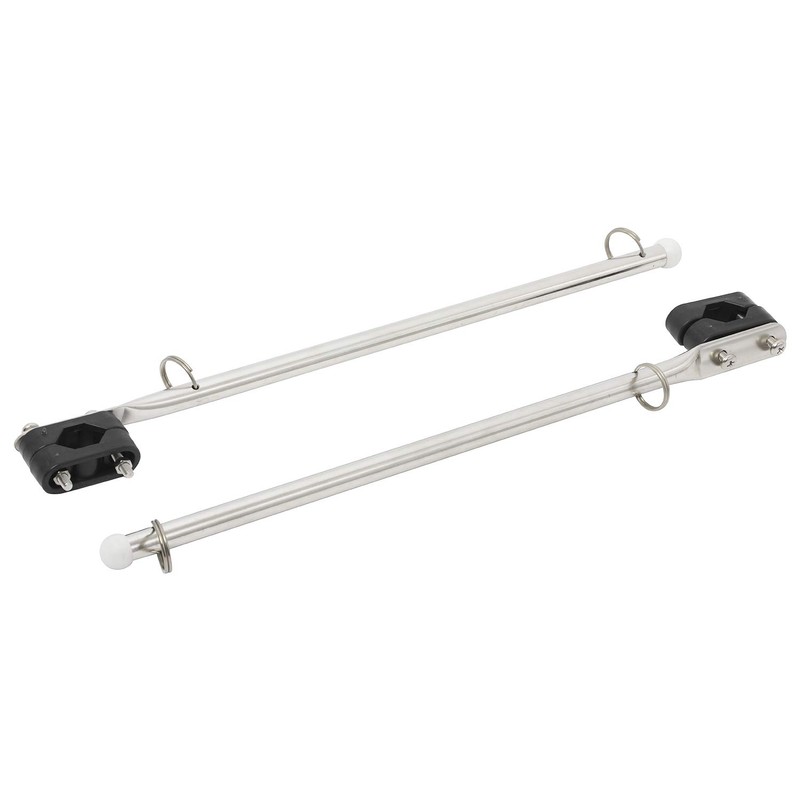 Amarine Made 2-Pack Stainless Steel Rail Mount Boat Pulpit Staff