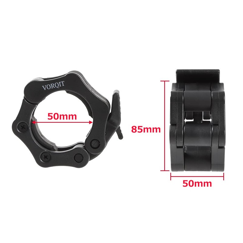 Barbell Collar 50mm Set of 4 Barbell Clips Barbell Plate