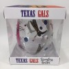 Texas Gals Bedazzled & Painted Howdy Y'All 18oz Glass Stemless