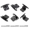 6 Pack Black Cabinet Hinges,1/2 Inch Overlay Face Mount Hinges