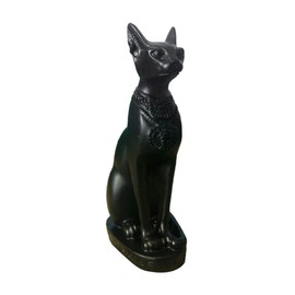 iplusmile Cat Figurine Black Resin Household Ornament for Desktop Decor Creative for Home Stylish Adornment for Bookshelves Tv Cabinets for Holidays