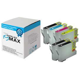 SuppliesMAX Remanufactured Replacement for Stylus C84/C86/CX-6400/6600 High Yield Inkjet Combo Pack (3-BK/1-C/M/Y) (T043120-3B1CS)
