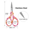 DINNAT 2PCS Embroidery precision scissors, Small Craft Scissors Set,Stainless Steel