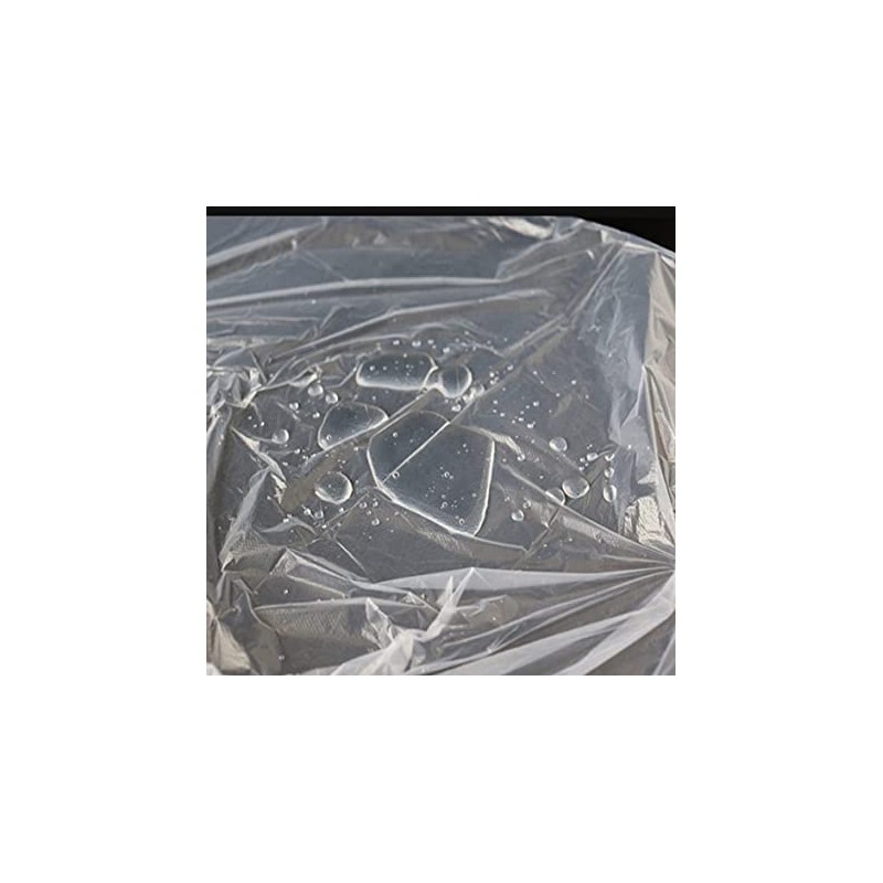 Parts Express 50 Pcs Clear Plastic Polyethylene Waterproof Disposable Aprons