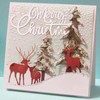 BETESSIN 11pcs Christmas Cutting Dies Christmas Tree Reindeer Cutting Dies