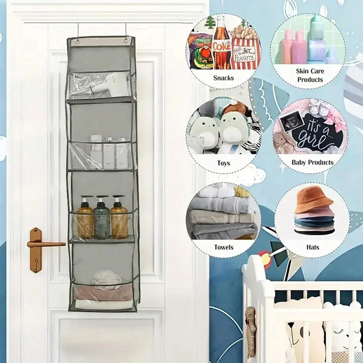 4/6 Layer Multi-functional Fabric Storage Bags Hanging Bag