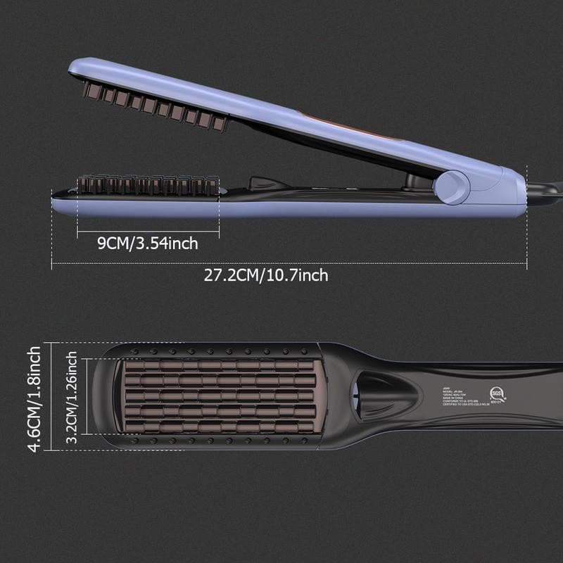 JINRI Professional Volumizing Ceramic Hair Iron，Adjustable Temp，360 ° Tail Rotation，Lasting