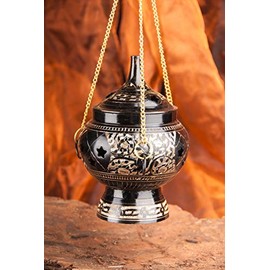 Swivel Incense Burner Black/Gold
