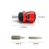 13-in-1 Multifunction Mini Combination Ratchet Screwdriver, Multi-Bit. Outdoor set, easy