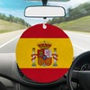 Spanish Flag | REUSABLE Double Sided Car Air Freshener