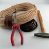 esnado Leather Cord Round 6 mm (5 Metres, Brown)