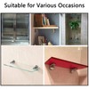 Glass Shelf Bracket, Duckbill Clip Shelf Bracket, 4PCS Adjustable Wood/Glass