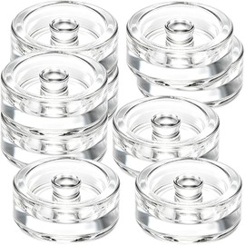 Nexboraque 9 Pack Glass Fermentation Weight, Easy Grip Fermenting Weights Canning Weights and Pickling Glass Weight for Wide Mouth Mason Jar, Clear
