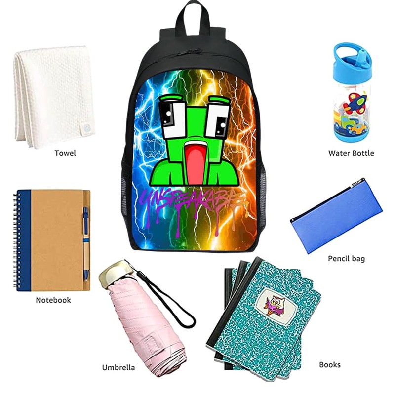 bzjqh Unspeak-able School Backpack, Unspeak Backpack, Frog Bookbag for Kids,