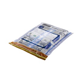 ControlTek TripLok 20" x 20", Clear, 50 Bags, Tamper-Evident Deposit Bags for Cash Handling & Valuables, Moisture, Heat and Cold Sensitive Ink, Tear-off receipt + Large Barcodes, 585064