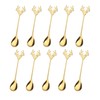 20 Pieces Gold Plated Stainless Steel Mini Coffee Espresso Spoon,