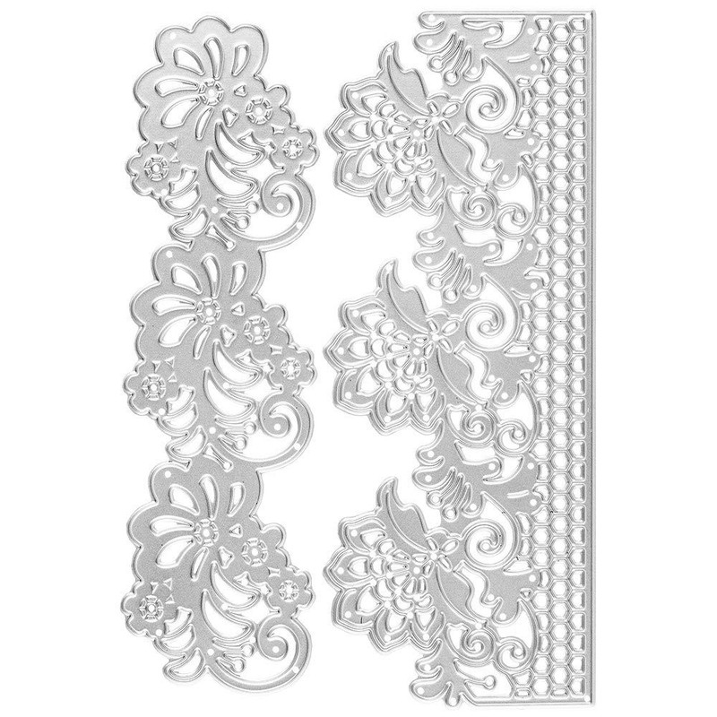 Ideen mit Herz Cutting Dies | Flower Borders | Pack