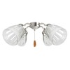 Aspen Creative 23173-4 Transitional Clear & Sandblasted Ceiling Fan Replacement