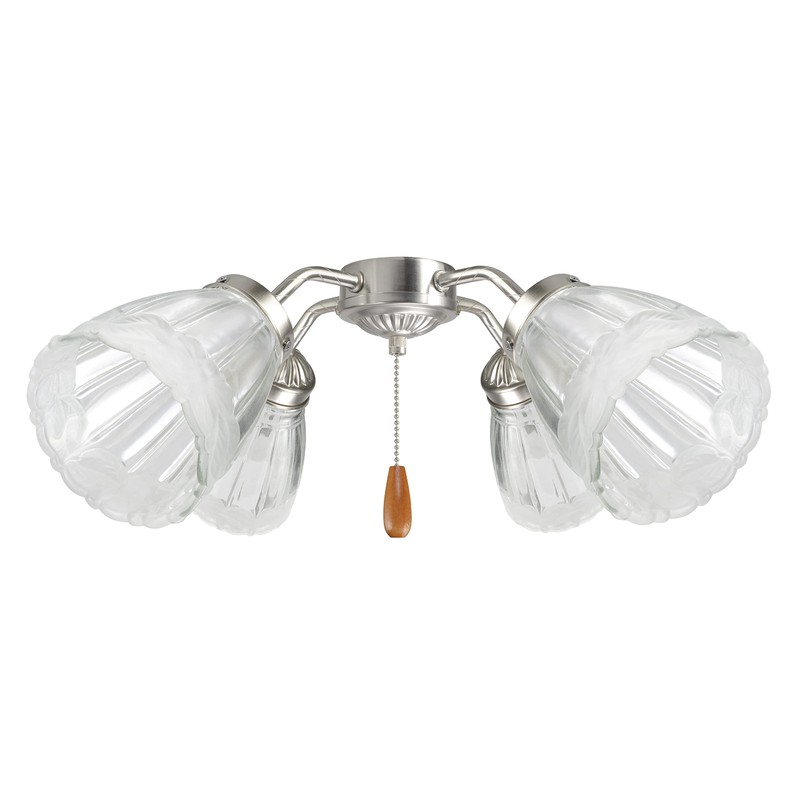 Aspen Creative 23173-4 Transitional Clear & Sandblasted Ceiling Fan Replacement