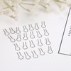 100pcs High Temperature Nichrome Wire Jump Rings, R-Shaped Hanging Burning