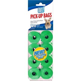 OUT! Dog Poo Bags, Strong, Leak Proof Dog Waste Bags 120 Green Bags
