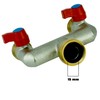 Distributor 2-Way 3/4 Inch for Connecting 2 Appliances Garden Hose