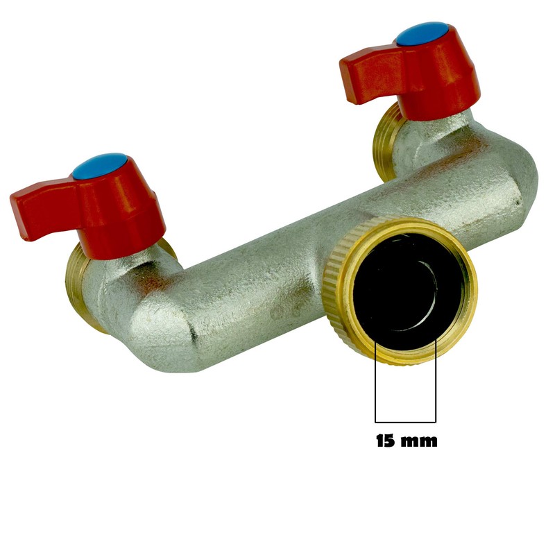 Distributor 2-Way 3/4 Inch for Connecting 2 Appliances Garden Hose