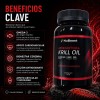Omega 3 Krill Oil Astaxantina 2000mg 200 Capsulas Plus