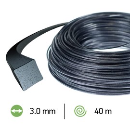 Oregon Square Nylium 109522E Heavy Duty Trimmer Line for Dry Vegetation On Rocky Ground, 3.0 mm x 40 m