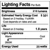 KOR (Pack of 6) A15 25W Incandescent Appliance Bulbs –