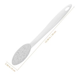 SAFIGLE Long Handle Pumice Foot File Portable Callus Remover for Soft Feet Ergonomic Design for Dead Skin Removal for Home Salon Use