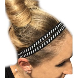 IT'S RIDIC! No Slip Grip/Non-Slip Sports/Athletic Reflective Sports Headband for nighttime excersize