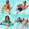 Sloosh 3 Pack 4-in-1 Inflatable Pool Floats Hammock, Water Lounges,