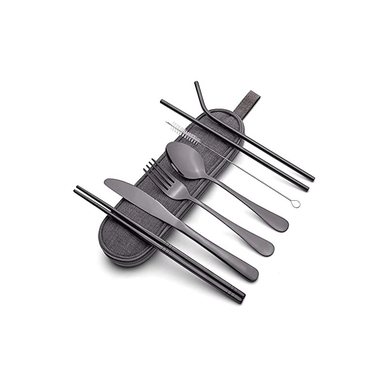 U Chef Juego de cubiertos utensilios para mesa portátil y