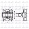 DSP Driveshaft CV Eliminator Flange yoke 1310 series 6x 0.328"