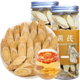 Wanhua Hall Astragalus Root Slices Tea Huang Qi 黄芪 Premium Astragalus Root Herb Chinese Herb Nourishing Food Sulfur-Free 黄芪片 200g/7oz