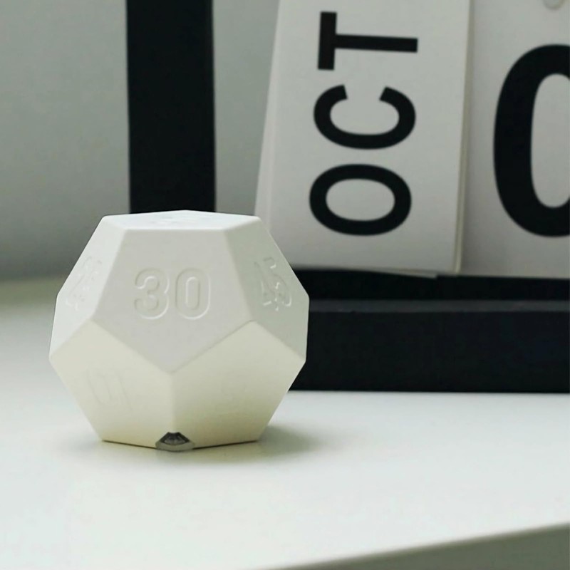 Senbos Mini Cube Timer, Rechargeable Pomodoro Countdown Timer 11 Preset