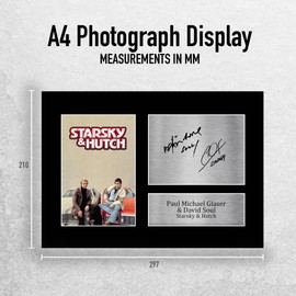HWC Trading A4 Paul Michael Glaser David Soul Starsky and Hutch Gifts Printed Signed Autograph Picture for TV Show Fans
