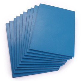 Extra Soft 100 x 150mm Double Sided Blue Polymer Blocks Pack of 10 – 3.2mm Super Soft Printing Sheets for Easy Lino Carving Art and Craft – by Essential Arts